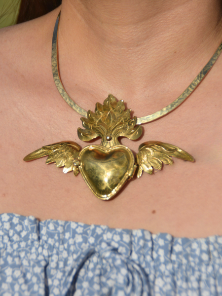 Freedom Heart Locket Necklace