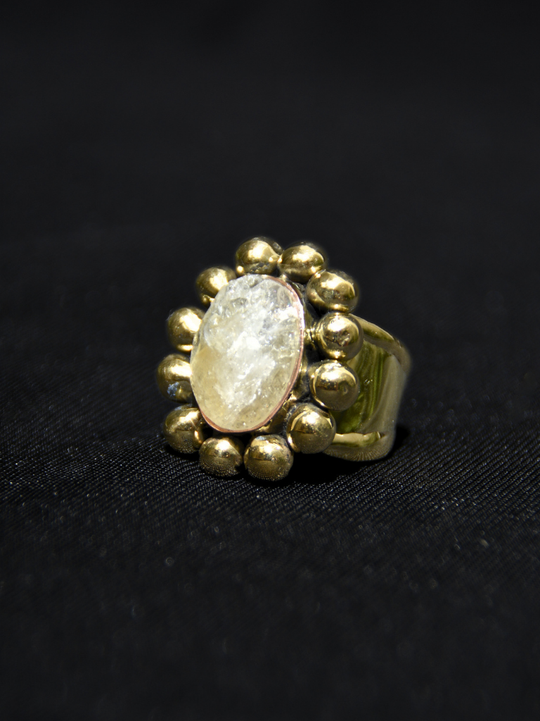 Faceted Citrine Ring