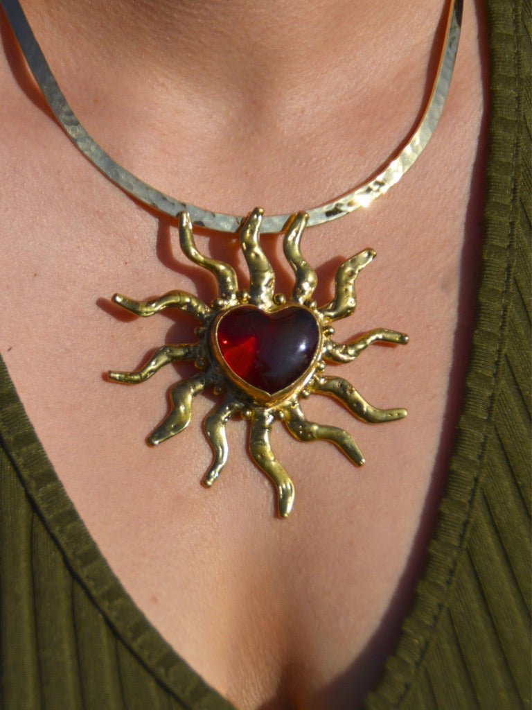 Heart Shine Heart Necklace