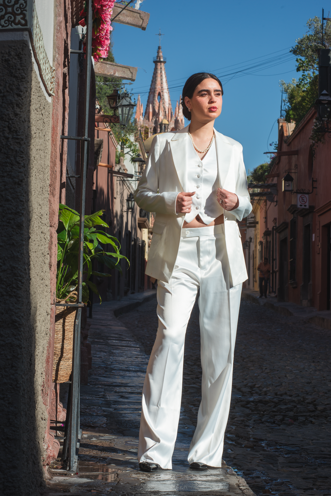 Wide Pants L&A White