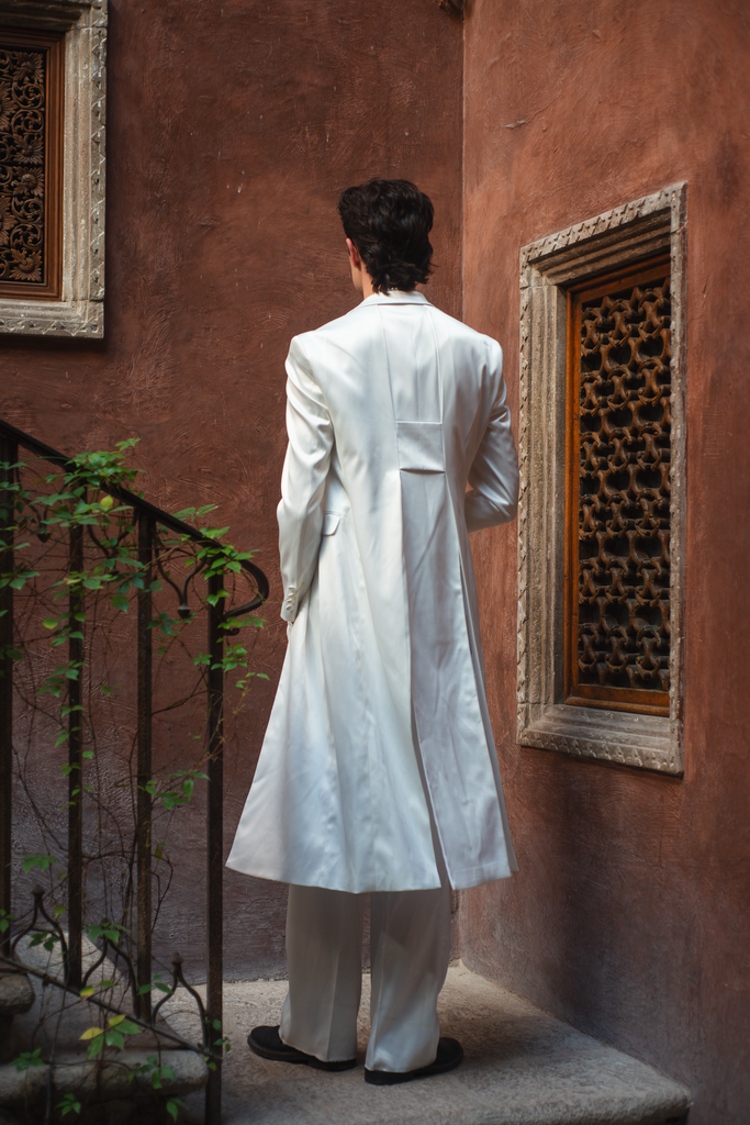 Celeste Long Jacket White