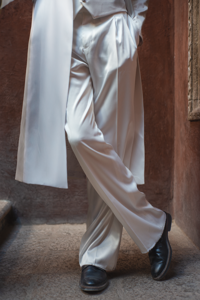 Wide Pants L&A White
