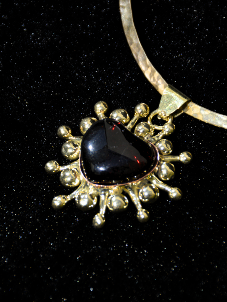 Red Vibrating Heart Necklace