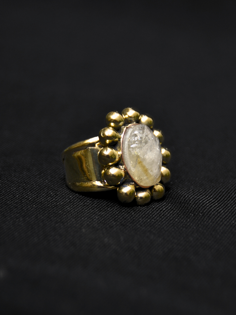 Faceted Citrine Ring