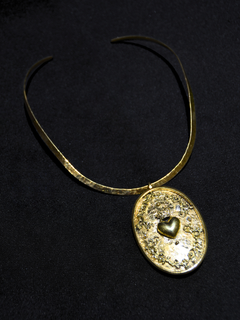 Crown Heart Medallion Locket