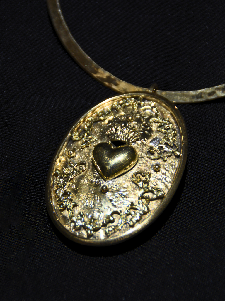 Crown Heart Medallion Locket