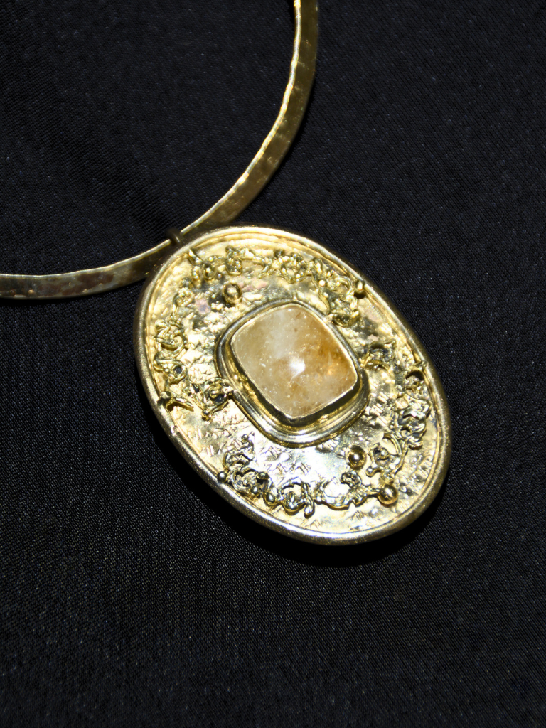 Citrine Medallion locket