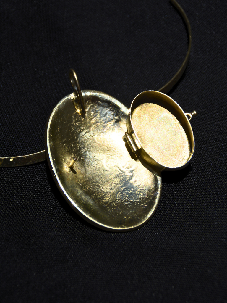 Crown Heart Medallion Locket