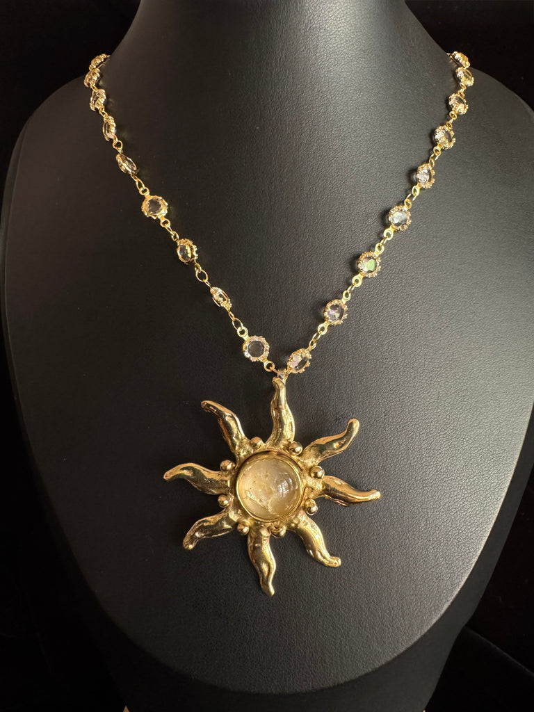 Citrine Sun Necklace