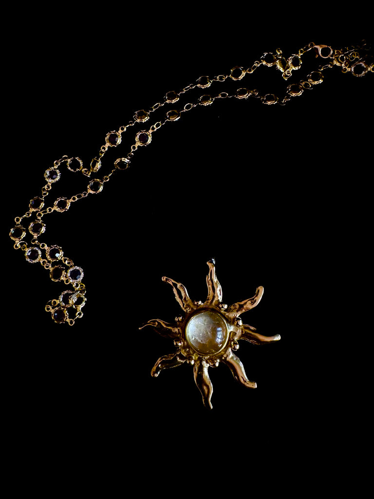 Citrine Sun Necklace