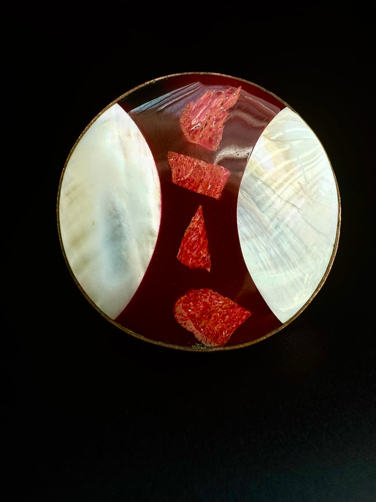 Mother of Pearl Copper Ring