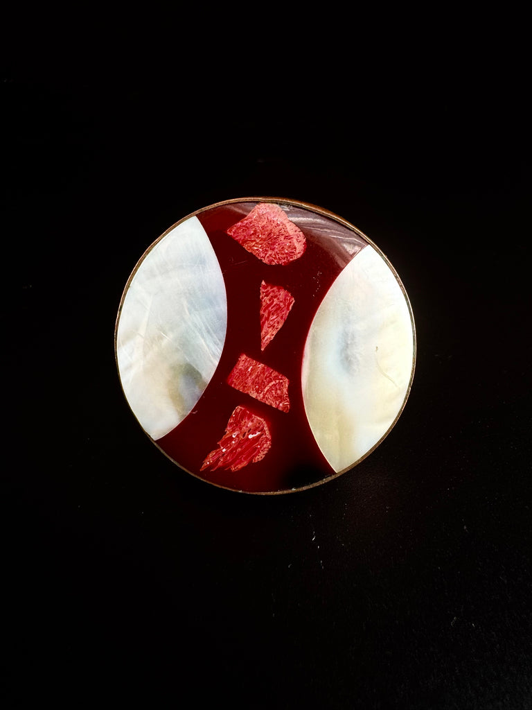 Mother of Pearl Copper Ring