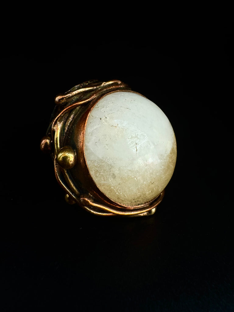 Citrine Copper Ring