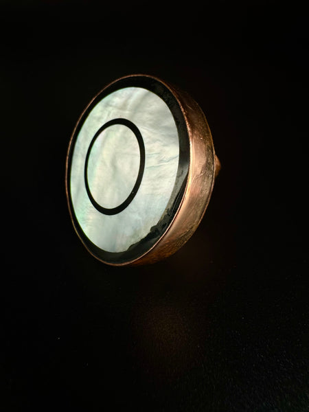 Odyssey collection - mother of pearl copper ring
