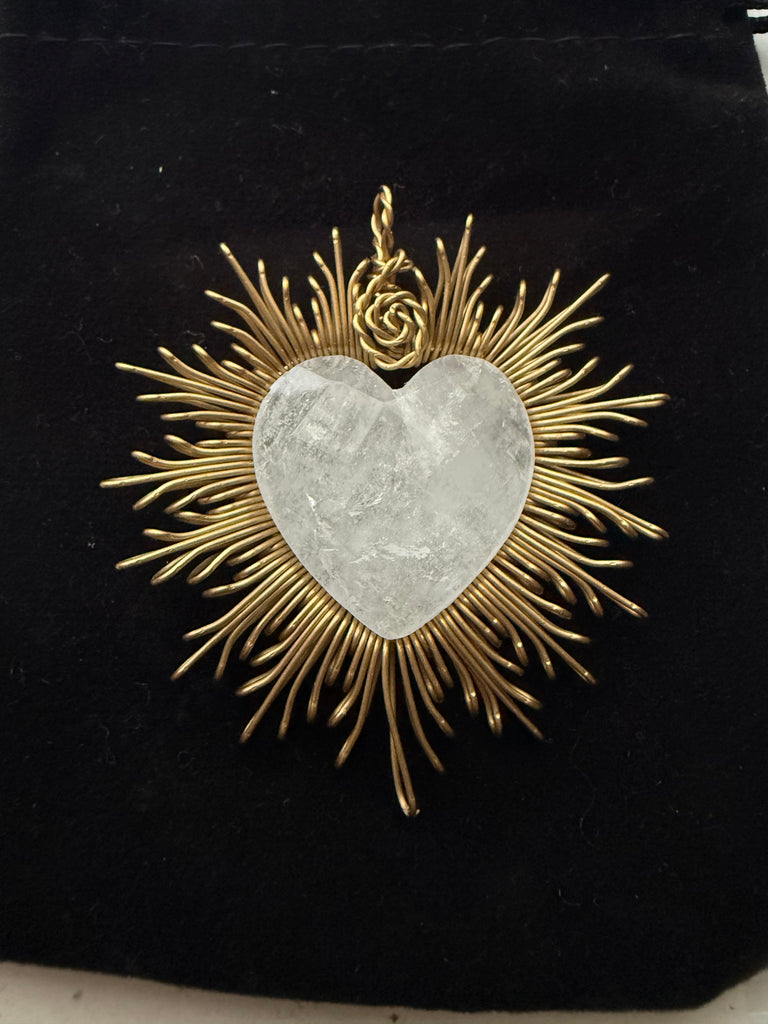 Quartz Heart Radiant Necklace