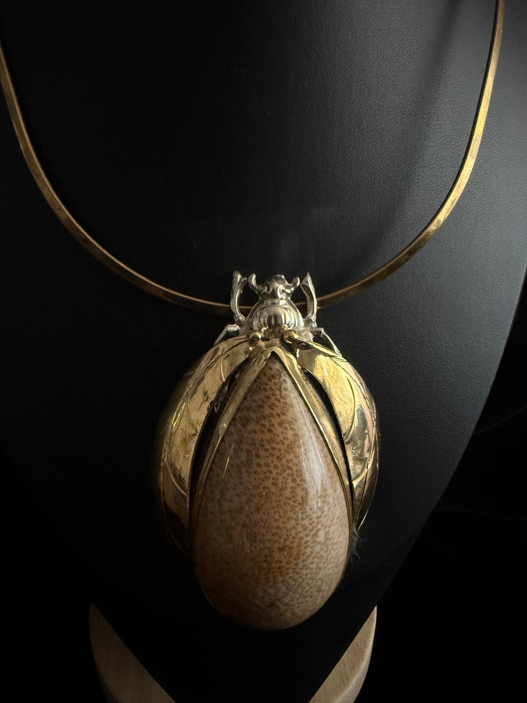 Scarab Beetle Necklace