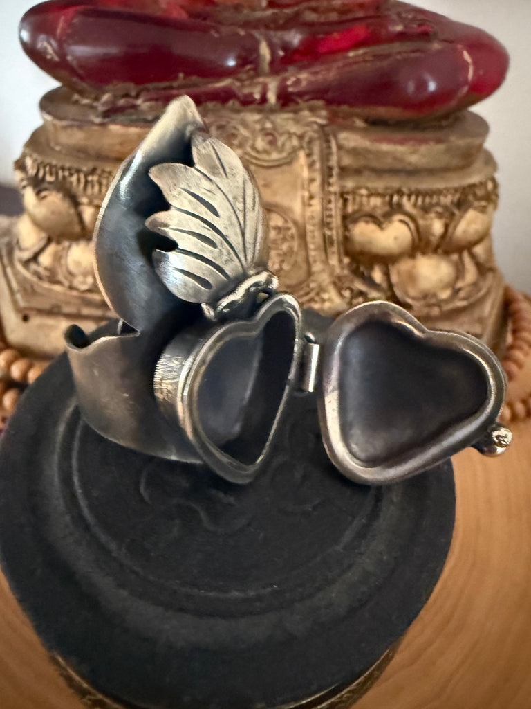 Sacred Heart Locket Ring