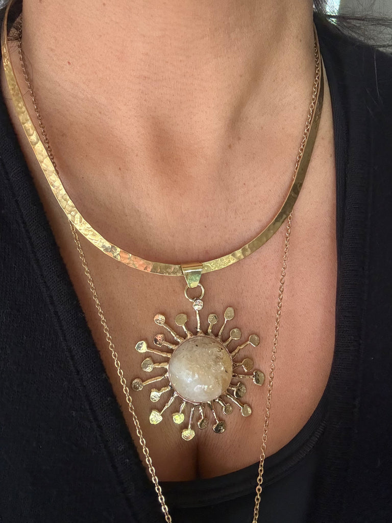 Citrine Sun Necklace