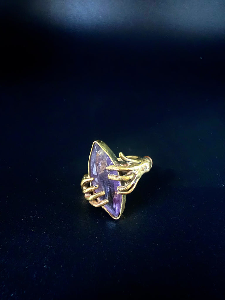 Embraced Amethyst Ring