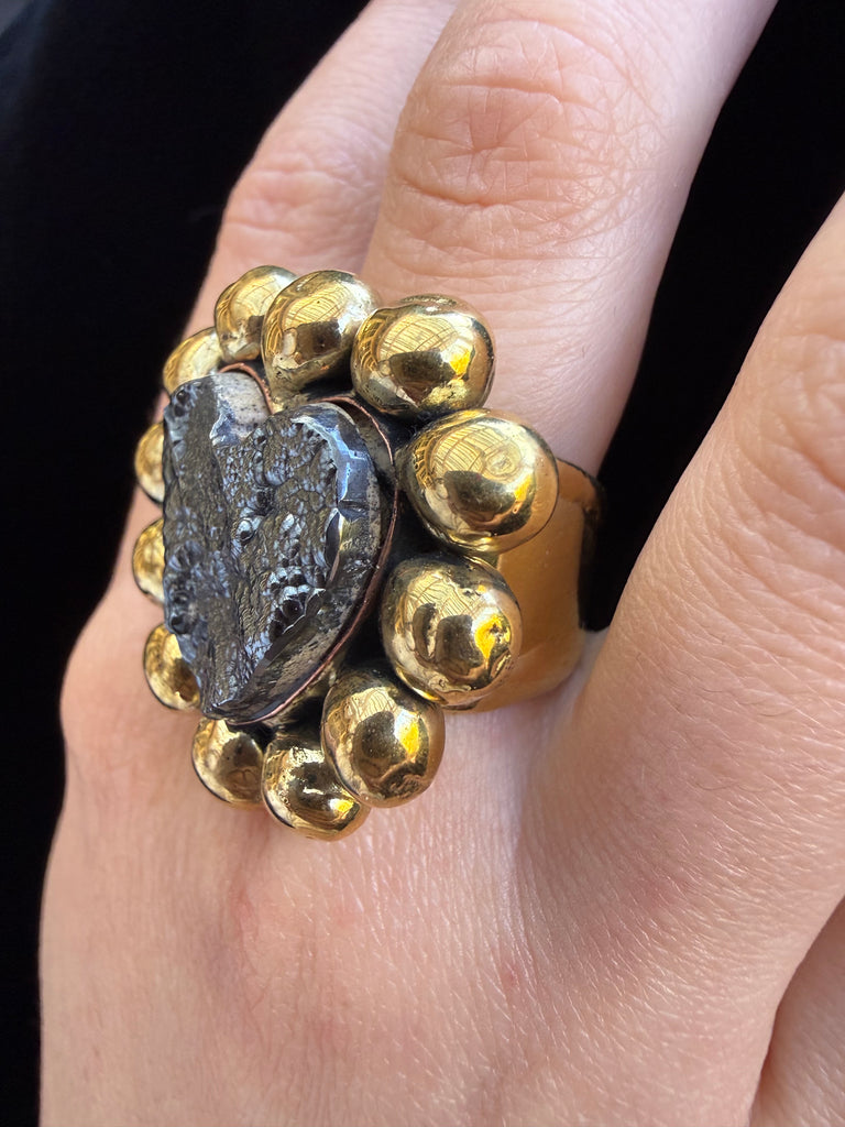 Pyrite Halos Heat Ring