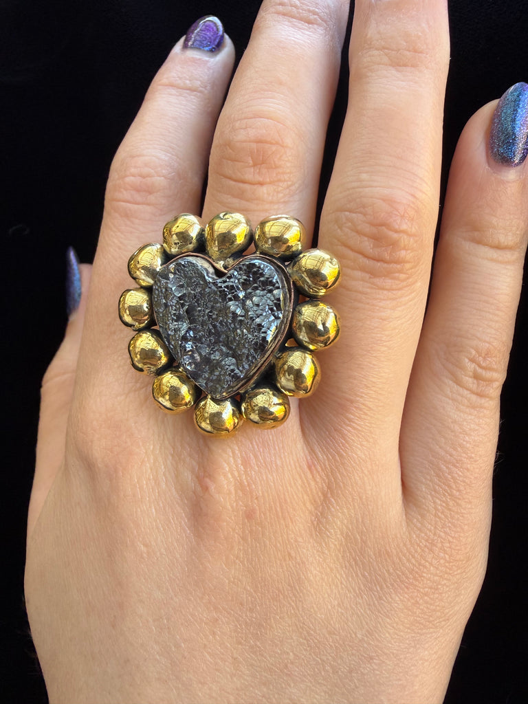 Pyrite Halos Heat Ring