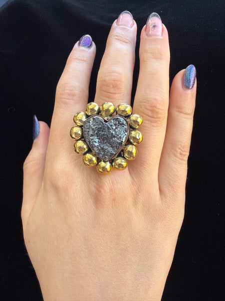 Pyrite Halos Heat Ring
