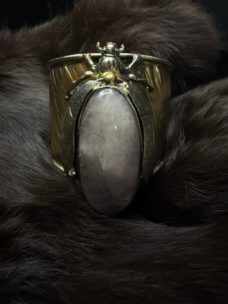 Scarab beetle Long Quartz Garden bracelet