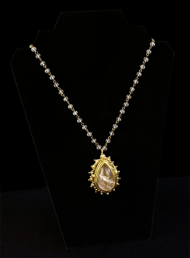 Clear Quartz Locket Necklace