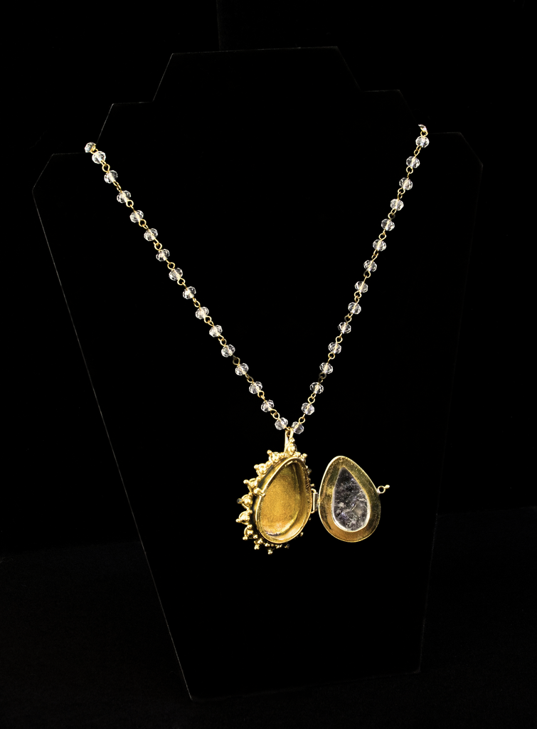 Clear Quartz Locket Necklace