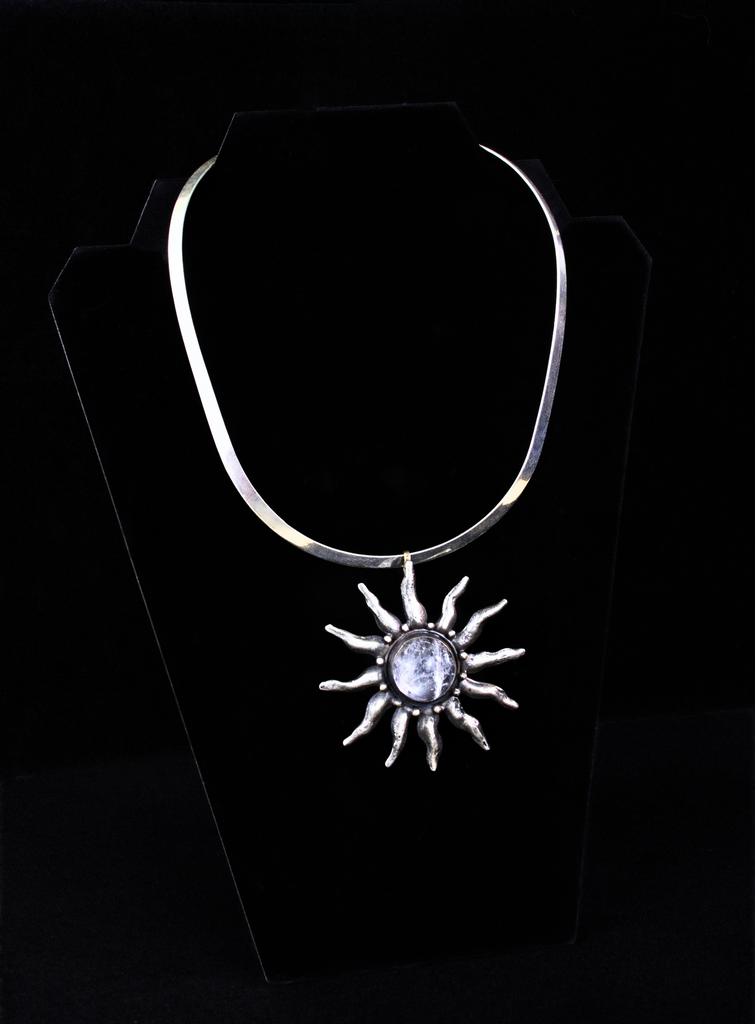 Silver Star with Quartz
