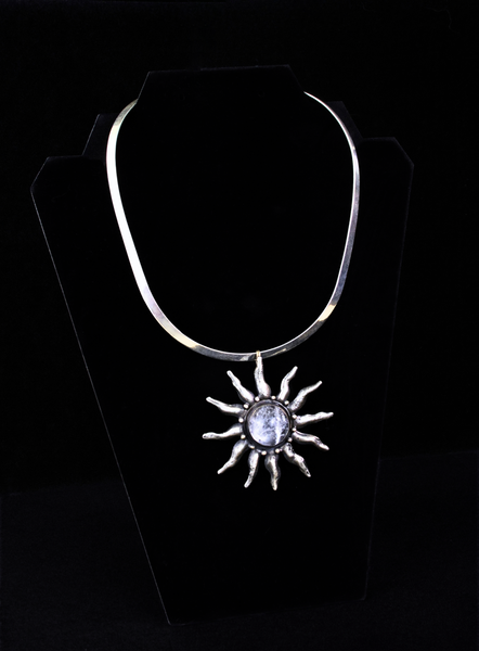 Silver Star with Quartz