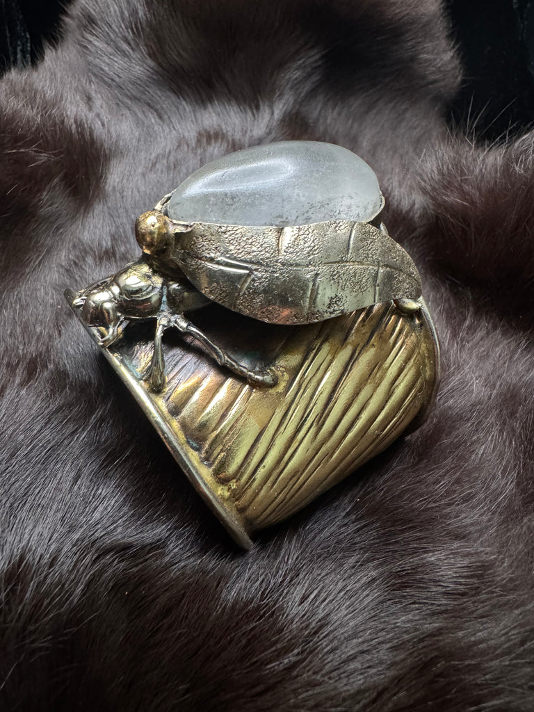 Scarab Beetle Magical Quartz Garden Bracelet