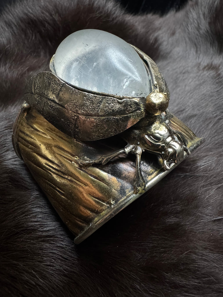 Scarab Beetle Magical Quartz Garden Bracelet