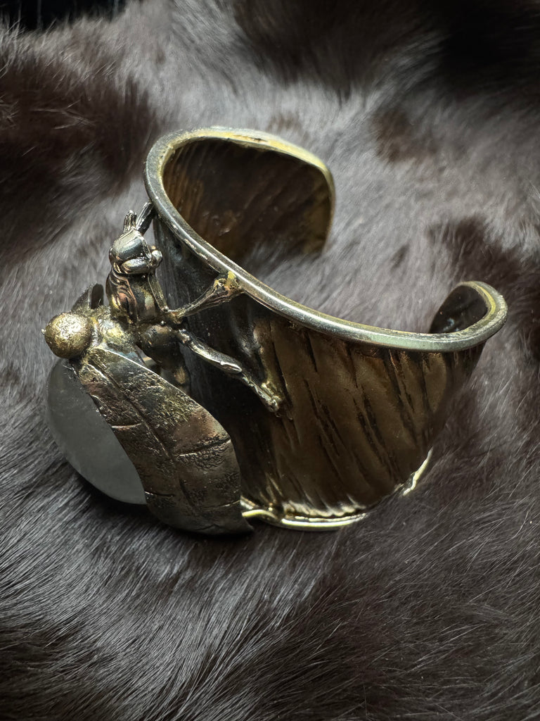 Scarab Beetle Magical Quartz Garden Bracelet