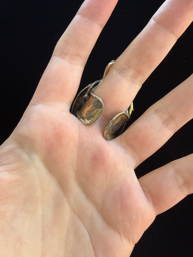 Scarab Beetle Milky Quartz Ring