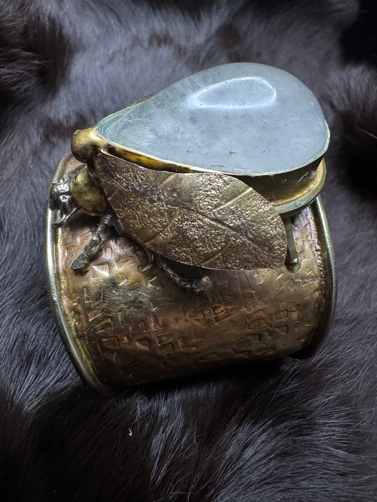 Scarab Beetle Small Quartz Garden Bracelet