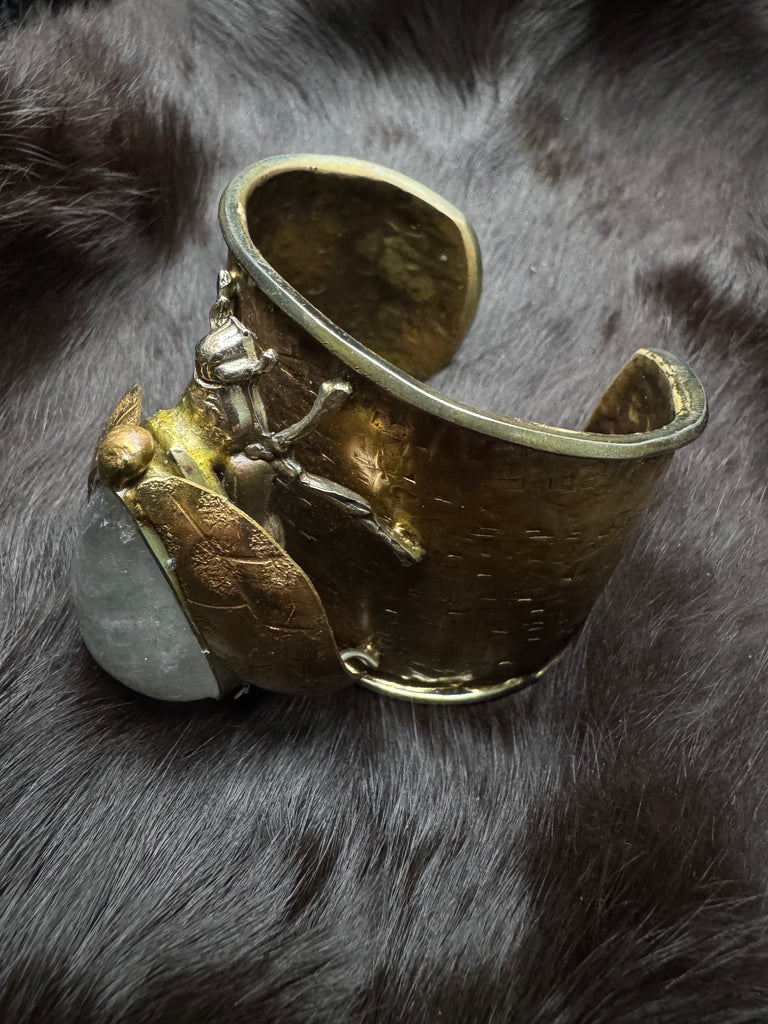 Scarab Beetle Small Quartz Garden Bracelet