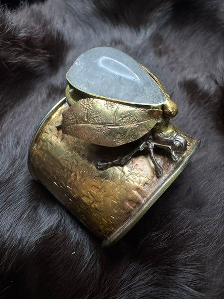 Scarab Beetle Small Quartz Garden Bracelet