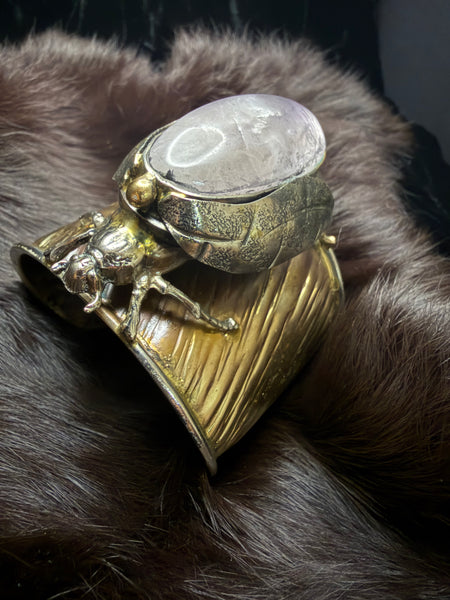 Scarab beetle Long Quartz Garden bracelet