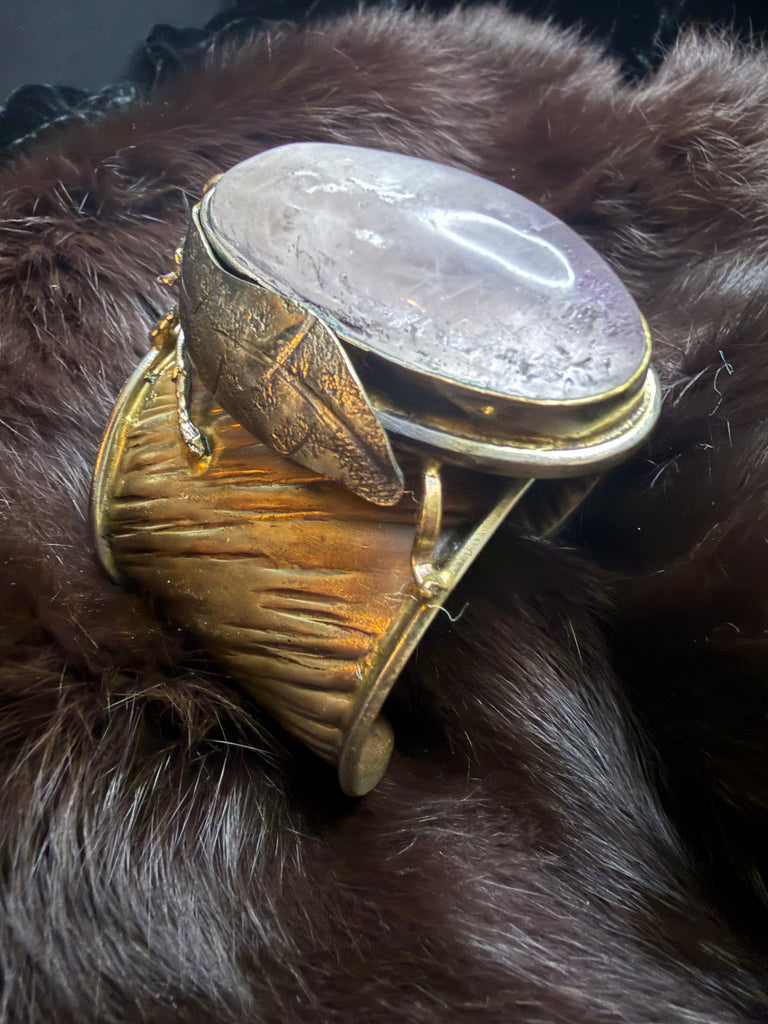 Scarab beetle Long Quartz Garden bracelet