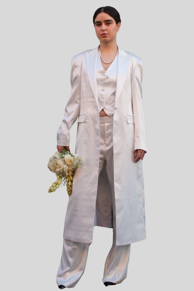 Celeste Long Jacket White
