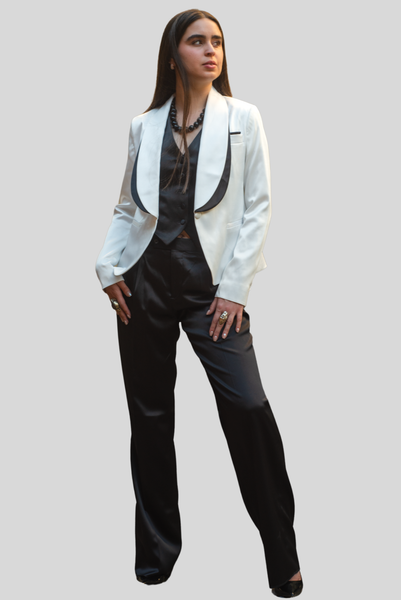 Angel III Tuxedo Jacket White/Black